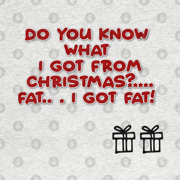 Do you know what I got from Christmas.. .?  Fat I GOT FAT! by lunareclipse.tp